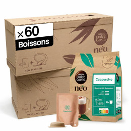 Dosettes Nescafé Dolce Gusto NEO Cappuccino - 10 boîtes - 60 boissons