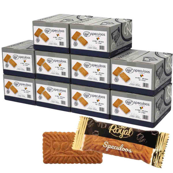 Speculoos Royal - 10 cartons - 2000 biscuits emballés individuellement