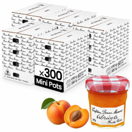 Confiture Abricot Bonne Maman 30 gr - 300 mini pots en verre