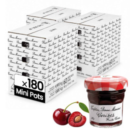 Confiture Cerise Bonne Maman 30 gr - 180 mini pots en verre