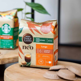 Dosettes Nescafé Dolce Gusto NEO Lungo - 12 boîtes - 144 boissons