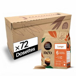 Dosettes Nescafé Dolce Gusto NEO Lungo - 6 boîtes - 72 boissons