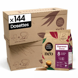 Dosettes Nescafé Dolce Gusto NEO Espresso Intense - 12 boîtes - 144 boissons