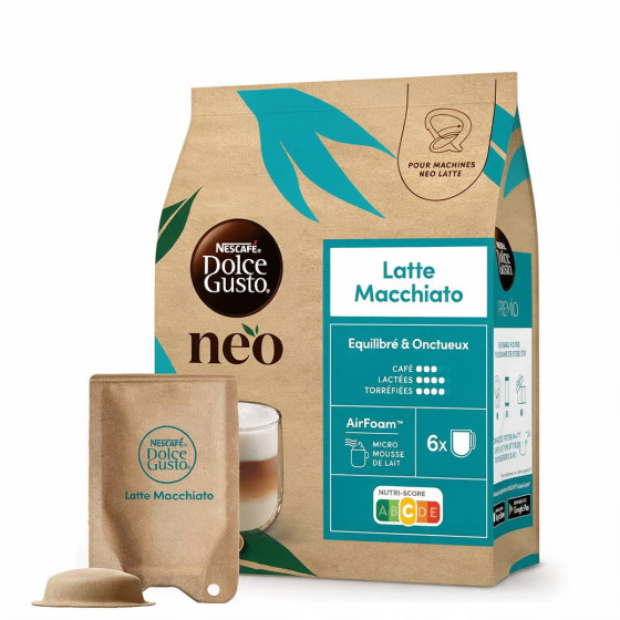 Dosettes Nescafé Dolce Gusto NEO Latte Macchiato - 5 boîtes - 30 boissons