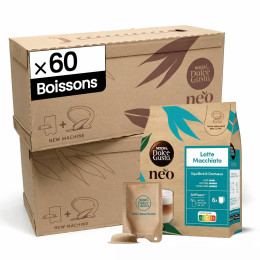Dosettes Nescafé Dolce Gusto NEO Latte Macchiato - 10 boîtes - 60 boissons