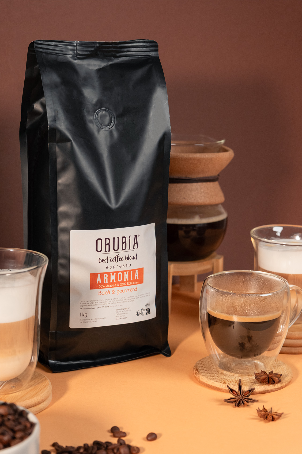 café en grains armonia pour distributeur automatique