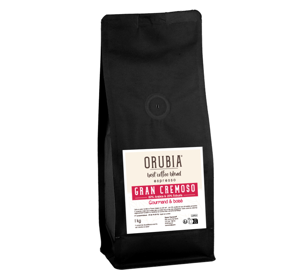 café en grains orubia gran cremoso 1kg