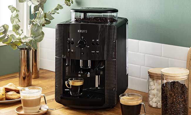 machine à café grains krups au bureau