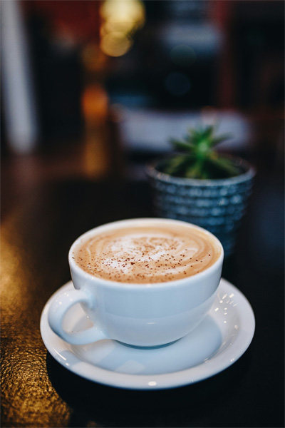 cappuccino avec machine à café