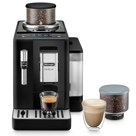 machine à café grain delonghi rivelia feb4435 noir