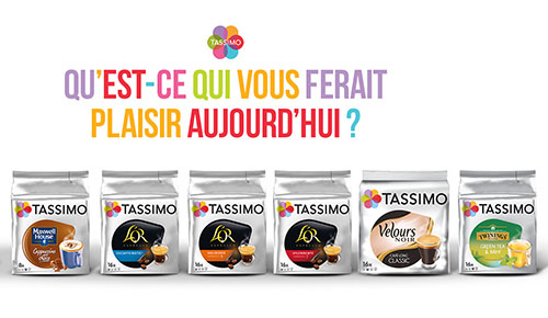 gamme de dosettes tassimo