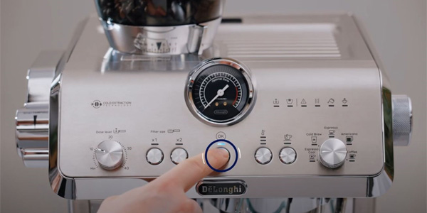 démarrage rinçage de la machine 