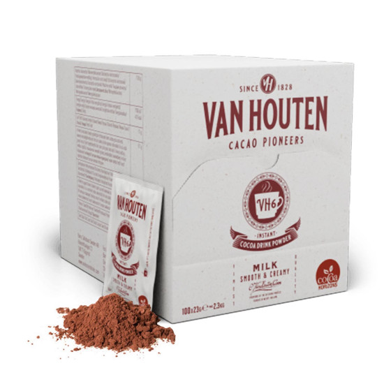 chocolat van houten vh6 boite distributrice 100 dosettes