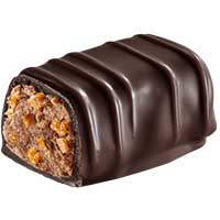 papillotes praliné aux éclats de crêpe chocolat noir