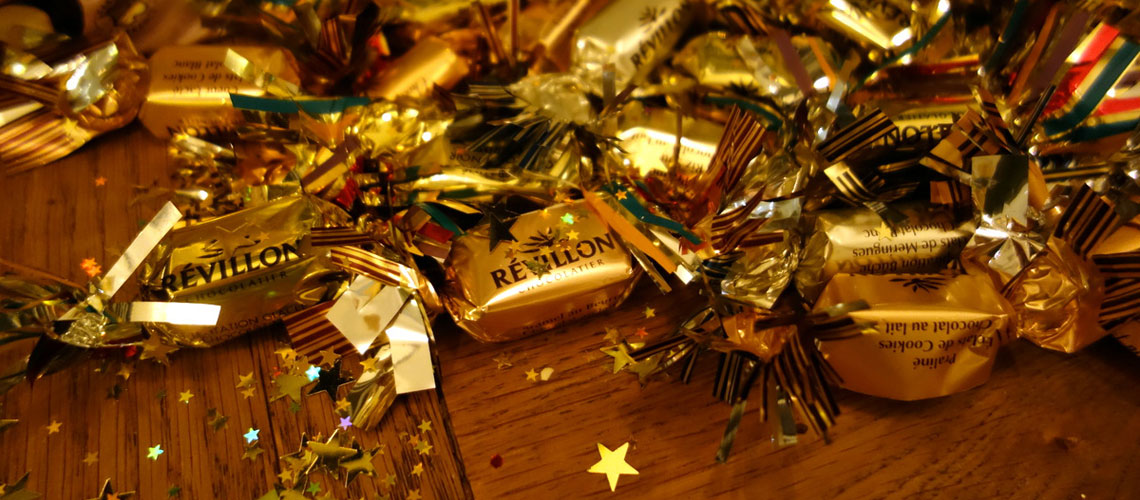 papillotes révillon emballage