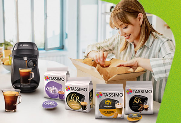 déballage café capsules tassimo