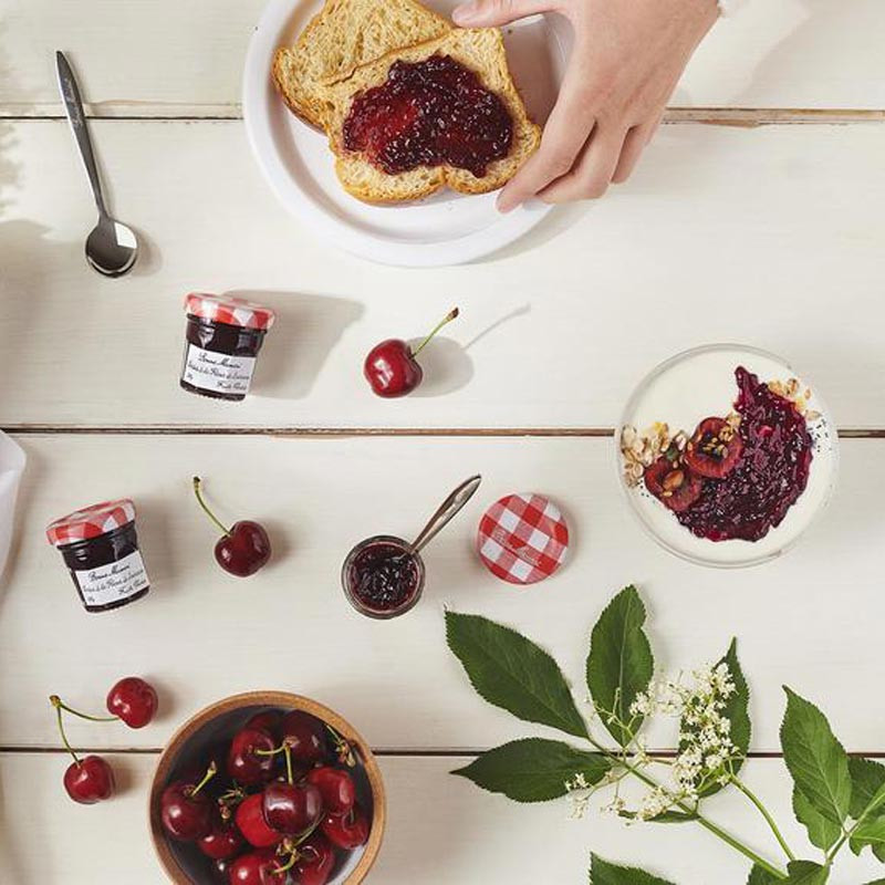 mini pot confiture bonne maman cerise