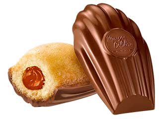 madeleine maison colibri coeur orange coque chocolat