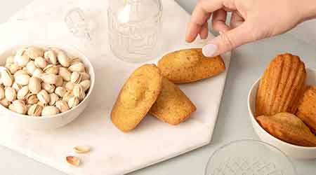 madeleine pistache pur beurre