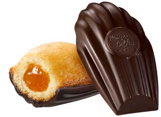madeleine maison colibri coeur orange coque chocolat