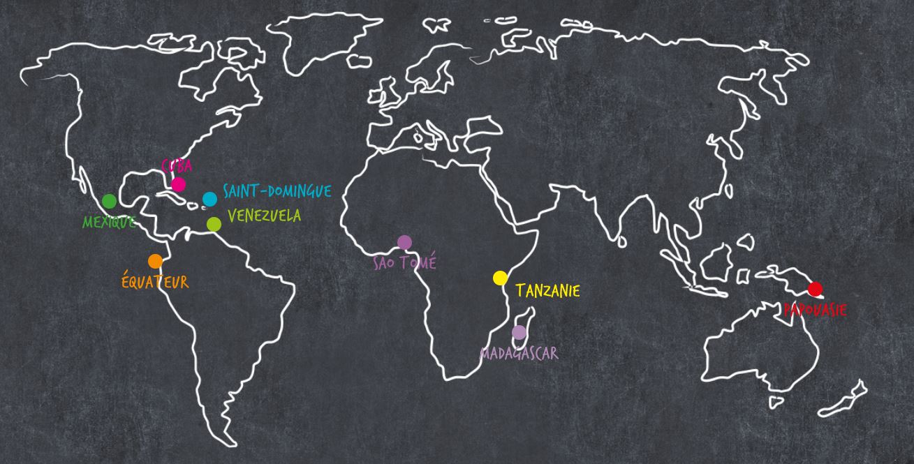 Carte Cacao Grandes Origines
