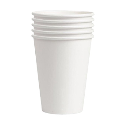 gobelet recyclable en carton blanc