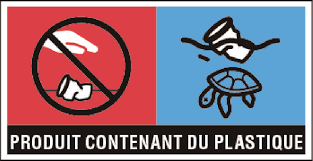 Logo Produit contenant du platsique