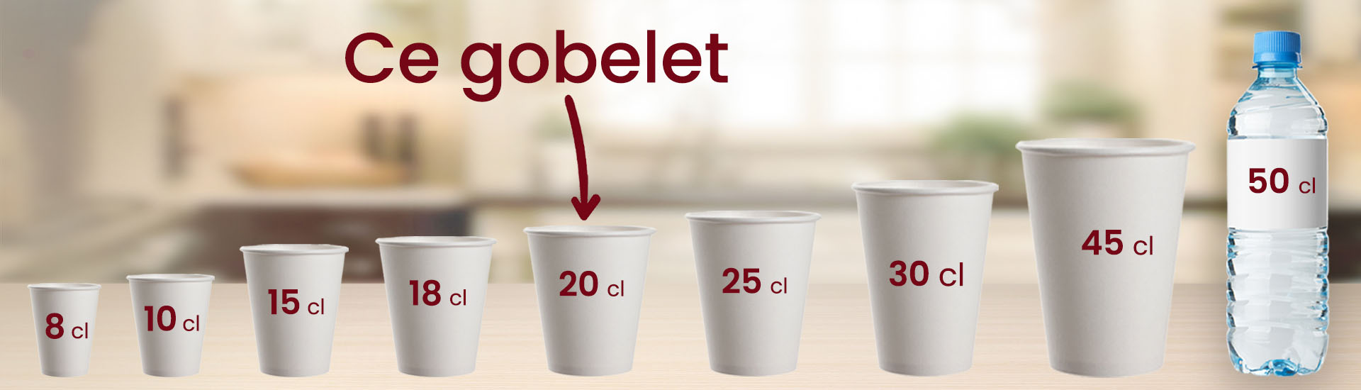 Gobelet dimensions