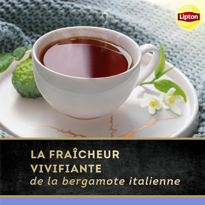 thé noir lipton à la bergamote