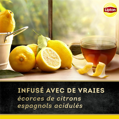 thé noir lipton au citron