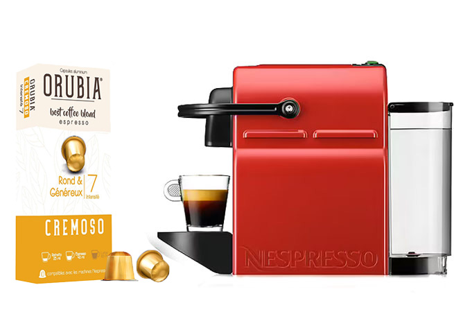 Capsules de café compatibles machines Nespresso ORUBIA