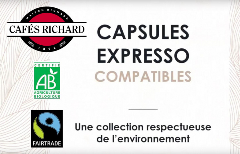 Capsule Café Richard : Bio & Compostable pour Nespresso ®