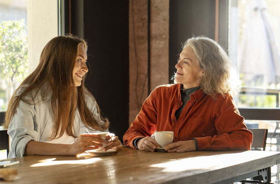 Dimanche, on invite Grand-Mère pour le café !