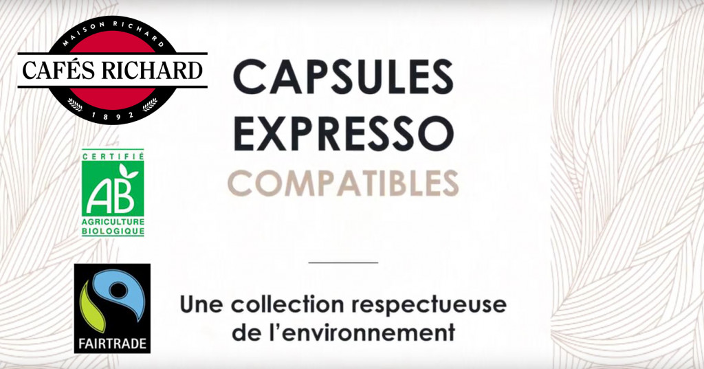 Capsule Café Richard : Bio & Compostable pour Nespresso ®