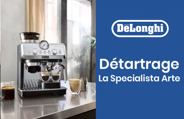Détartrage de la machine à café en grains Delonghi Specialista Arte