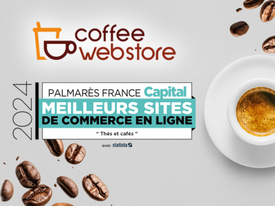 Coffee-Webstore lauréat du palmarès des meilleurs sites web 2024