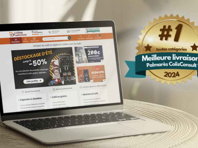 1ère médaille d’or meilleure livraison pour Coffee-Webstore  